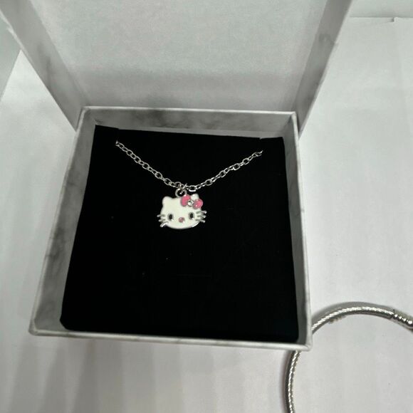🌸 Sanrio Hello Kitty Charm Bracelet & Necklace Set – Pink, Cute, & Gift-Ready! - Picture 2 of 2